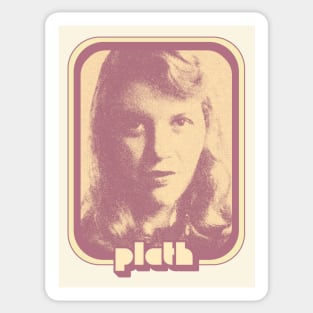 Sylvia Plath //// Retro Fan Art Design Sticker